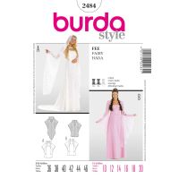 Strih Burda 2484 - Šaty na elfku / vílu