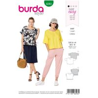 Strih Burda 6243 - Tričko s okrúhlym výstrihom