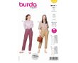 Strih Burda 6101 - Nohavice s pukmi, 7/8 nohavice