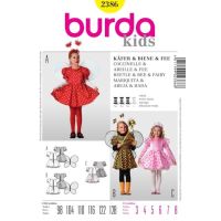 Strih Burda 2386 - Včielka, chrobáčik, víla