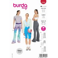 Strih Burda 5762 - Funkčné nohavice, športové nohavice, legíny