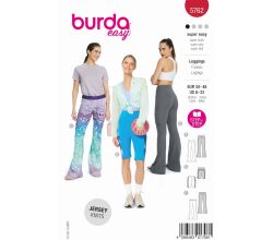 Strih Burda 5762 - Funkčné nohavice, športové nohavice, legíny