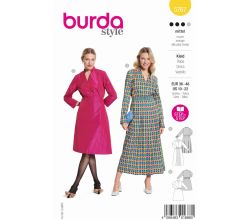 Strih Burda 5767 - Zavinovacie šaty, košeľové šaty, taftové šaty