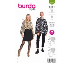 Strih Burda 5775 - Košeľa, blúzka so skrytým zapínaním