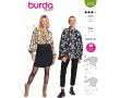 Strih Burda 5775 - Košeľa, blúzka so skrytým zapínaním