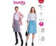 Strih Burda 5779 - Rovná sukňa, sukňa s gumou v páse