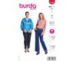 Strih Burda 5780 - Blúzka, hodvábna blúzka