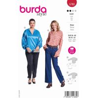 Strih Burda 5780 - Blúzka, hodvábna blúzka