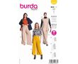 Strih Burda 5793 - Top bez rukávov, tunika, voľné nohavice so skladmi