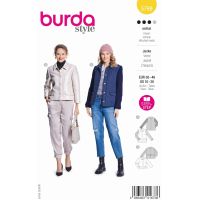 Strih Burda 5799 - Sako, prepínacia bunda, prešívaná bunda