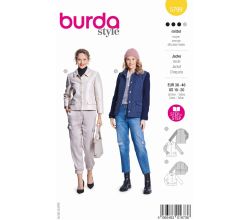 Strih Burda 5799 - Sako, prepínacia bunda, prešívaná bunda