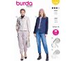 Strih Burda 5799 - Sako, prepínacia bunda, prešívaná bunda