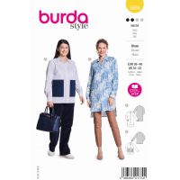 Strih Burda 5800 - Košeľa, predĺžená košeľa, košeľová tunika