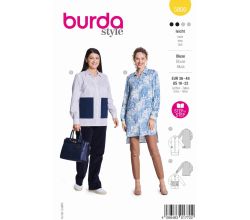 Strih Burda 5800 - Košeľa, predĺžená košeľa, košeľová tunika