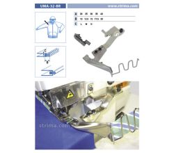 Zakladač výpustkov pre šijacie stroje UMA-32-BR 25/12,5 H