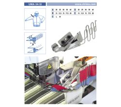 Zakladač výpustkov pre šijacie stroje UMA-34-SI 20/10x25/12,5 M