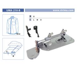 Zakladač s podvinutím pre šijacie stroje UMA-210-B 6 L