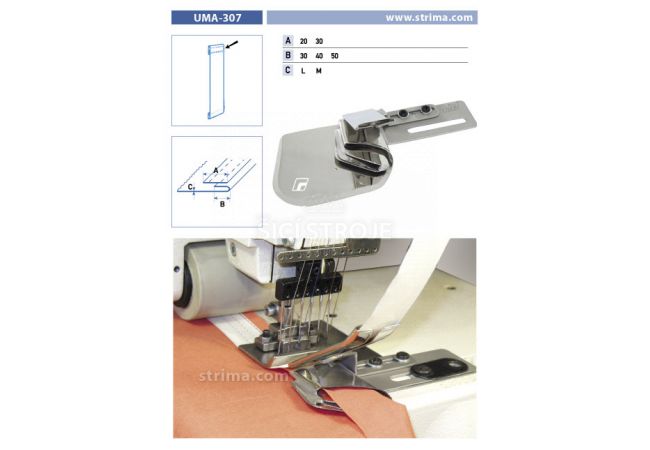 Zakladač špeciálny pre šijacie stroje UMA-307 30/40 M