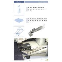 Lemovač na všívanie pásky pre šijacie stroje UMA-165-K 90/35 M