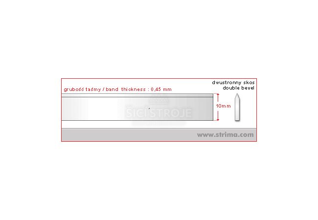 Nôž do pásovej píly 2580x10x0,45mm