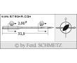 Strojové ihly pre priemyselné šijacie stroje Schmetz 134 KK LR 80