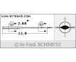 Strojové ihly pre priemyselné šijacie stroje Schmetz 134 KK PCL 100