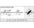 Strojové ihly pre priemyselné šijacie stroje Schmetz 134 LBR 160