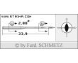 Strojové ihly pre priemyselné šijacie stroje Schmetz 134 S 100