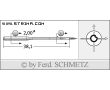 Strojové ihly pre priemyselné šijacie stroje Schmetz 134-35 CL 130