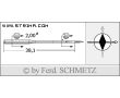 Strojové ihly pre priemyselné šijacie stroje Schmetz 134-35 DI 130