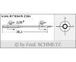 Strojové ihly pre priemyselné šijacie stroje Schmetz 134-35 KK 100