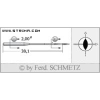 Strojové ihly pre priemyselné šijacie stroje Schmetz 134-35 S 130