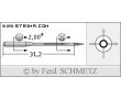 Strojové ihly pre priemyselné šijacie stroje Schmetz 142X5 100