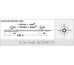 Strojové ihly pre priemyselné šijacie stroje Schmetz 16X63 200