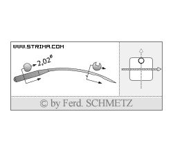 Strojové ihly pre priemyselné šijacie stroje Schmetz 1717 TP 100