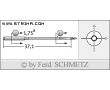 Strojové ihly pre priemyselné šijacie stroje Schmetz 175X1 SPI 90