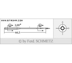 Strojové ihly pre priemyselné šijacie stroje Schmetz 190 (R) 110