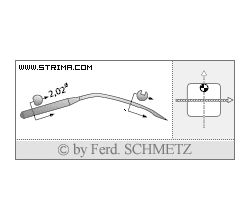 Strojové ihly pre priemyselné šijacie stroje Schmetz 2140 TP SES 65