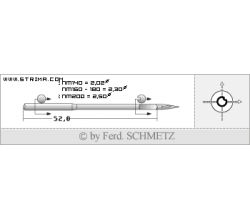 Strojové ihly pre priemyselné šijacie stroje Schmetz 216X1 160