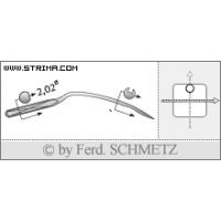 Strojové ihly pre priemyselné šijacie stroje Schmetz 251 EU 60