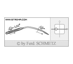 Strojové ihly pre priemyselné šijacie stroje Schmetz 251 LG 90