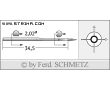 Strojové ihly pre priemyselné šijacie stroje Schmetz 29-DEA 110