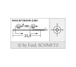 Strojové ihly pre priemyselné šijacie stroje Schmetz 292 A 100
