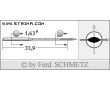 Strojové ihly pre priemyselné šijacie stroje Schmetz 34 PCL 90