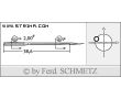 Strojové ihly pre priemyselné šijacie stroje Schmetz 3550140