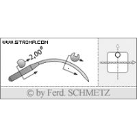 Strojové ihly pre priemyselné šijacie stroje Schmetz 4118100