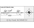 Strojové ihly pre priemyselné šijacie stroje Schmetz 501 SUK 100