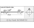 Strojové ihly pre priemyselné šijacie stroje Schmetz 660120