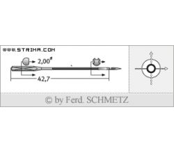 Strojové ihly pre priemyselné šijacie stroje Schmetz 780 C 125