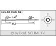 Strojové ihly pre priemyselné šijacie stroje Schmetz MY 1014 B 90